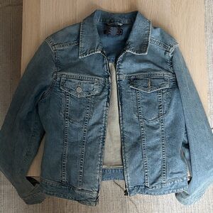 Zip Blue Denim Jacket